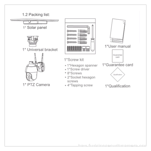 ʻO waho hou 4G Sim Card Dome Solar Camera